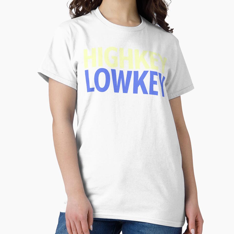 Highkey Lowkey in Blue and Yellow by Memes N Lore