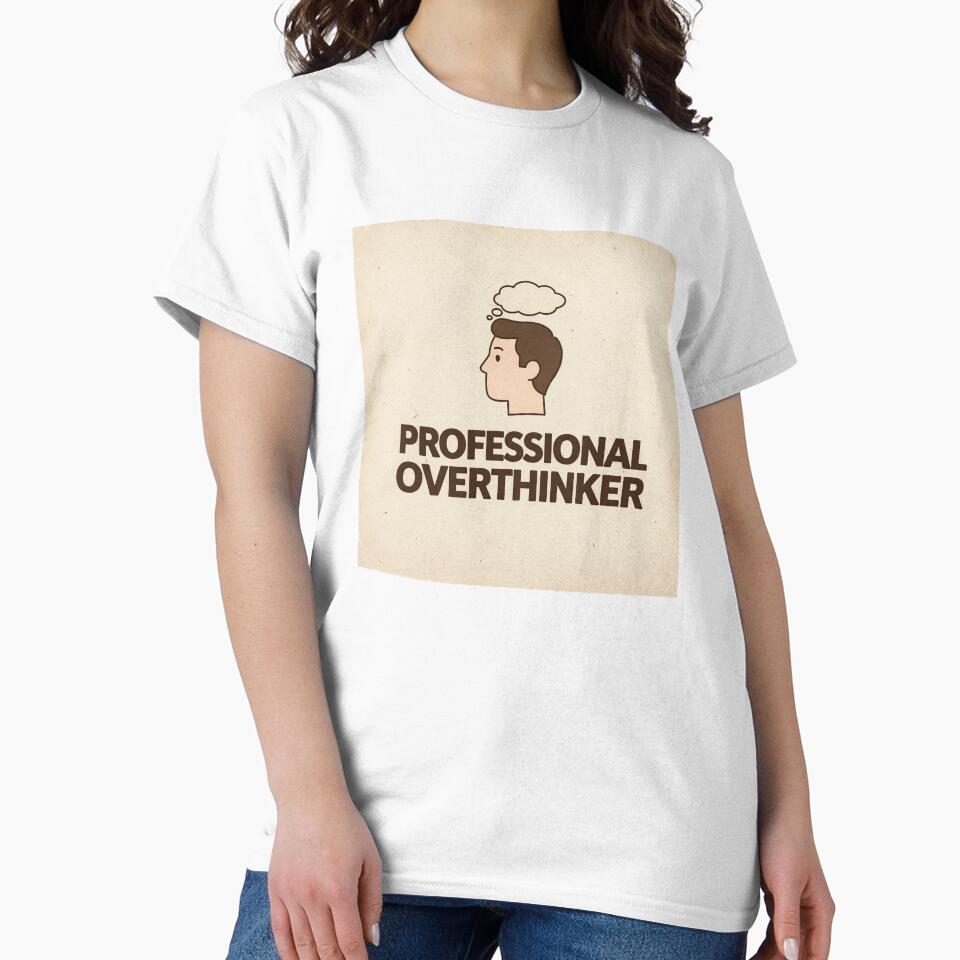 Professional Overthinker Retro Poster by PictorialWhimsy