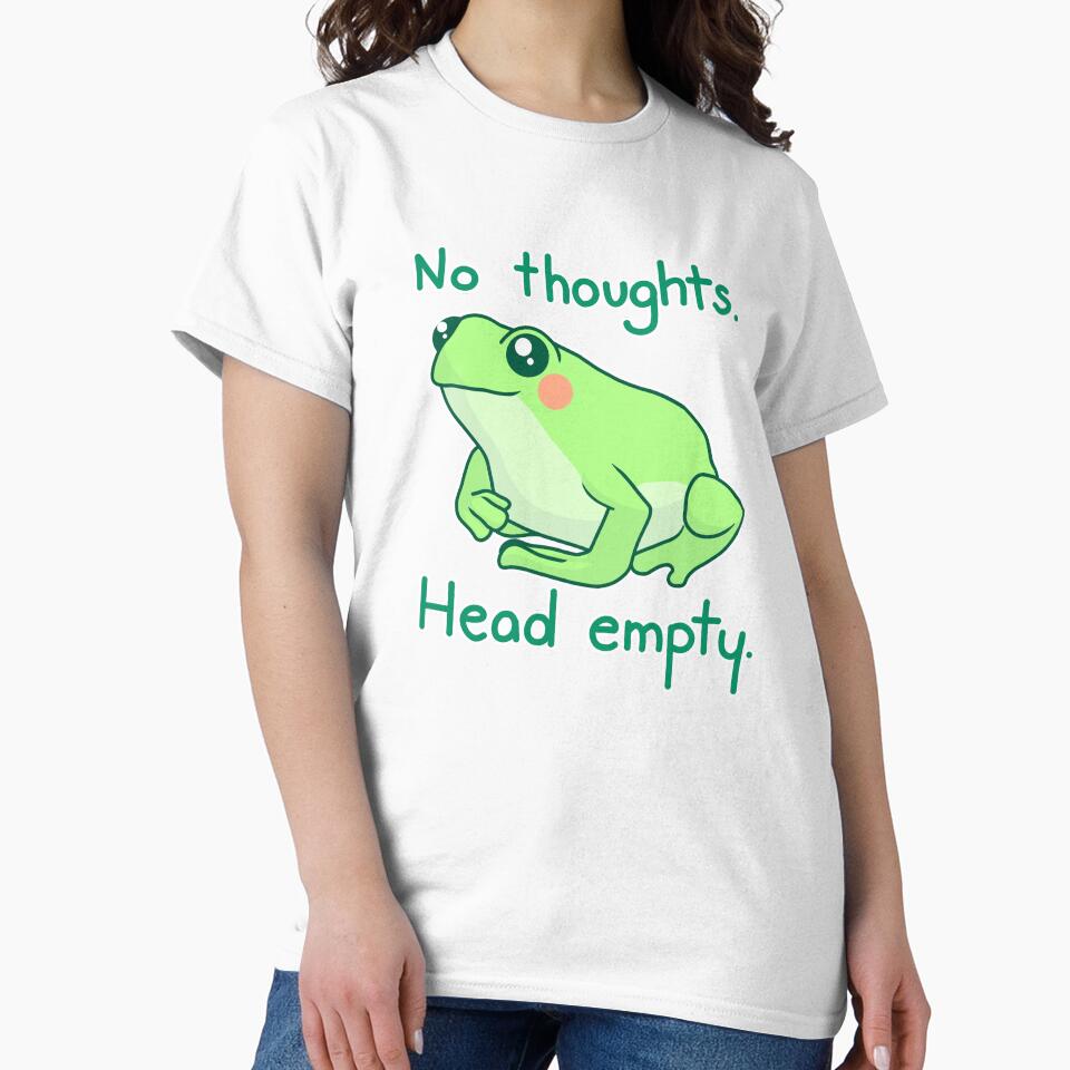 No Thoughts Head Empty Froggy by PigeonMac