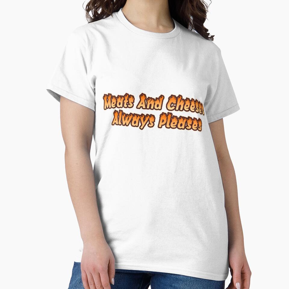 Meats And Cheeses Always Pleases Funny Foodie Charcuterie Quote by SkeletonsDanger