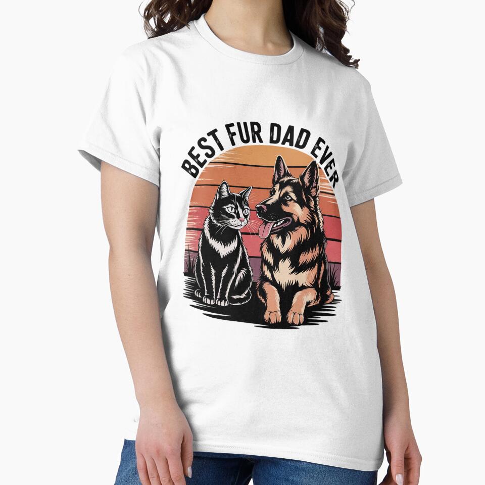 Best Fur Dad Ever Pet 1 by RoyTill0Art