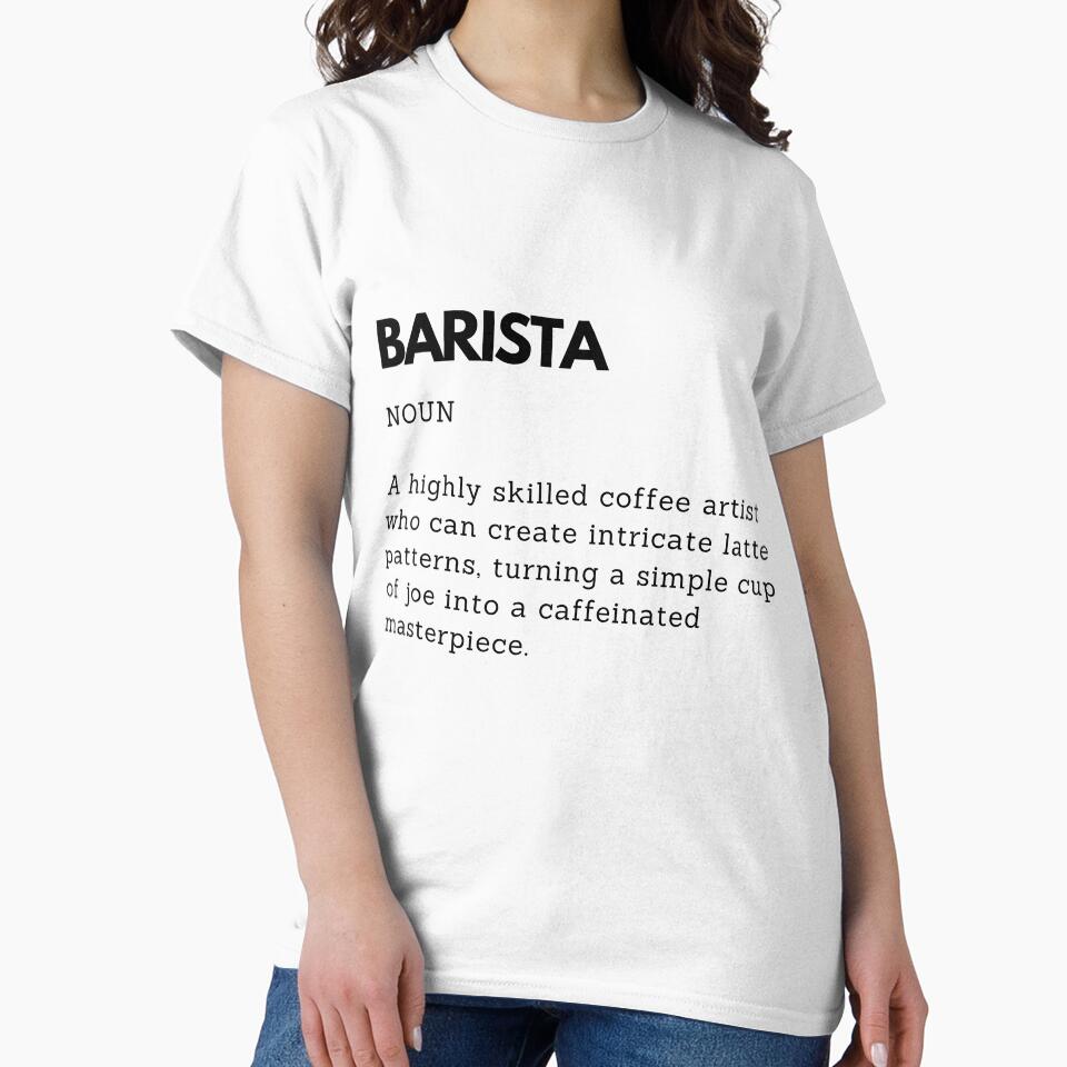 Funny Barista Definition – Coffee Lover Humor by PakoArtStudio