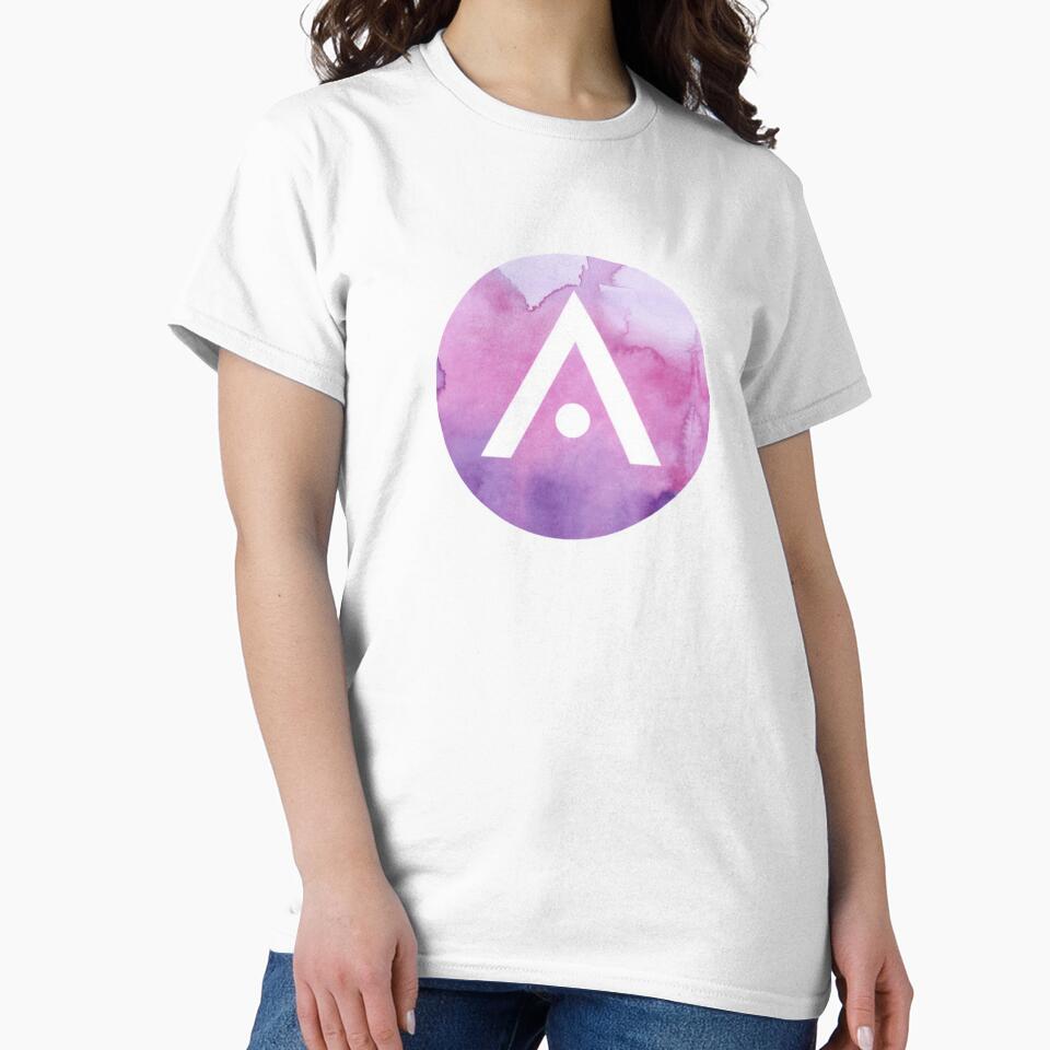 Pink and Purple Watercolor Aveda Logo by Dalaura