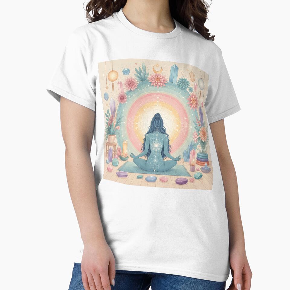 Sacred Geometry and Mystical Meditation in Pastel Tones by StillArtStudio