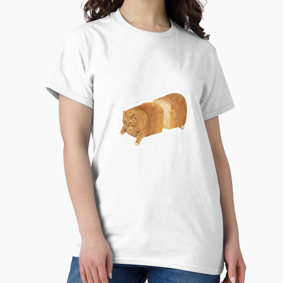 Cat Loaf Sticker Funny Bread Cat Meme Cute Weird by Luxers Sticker Shop
