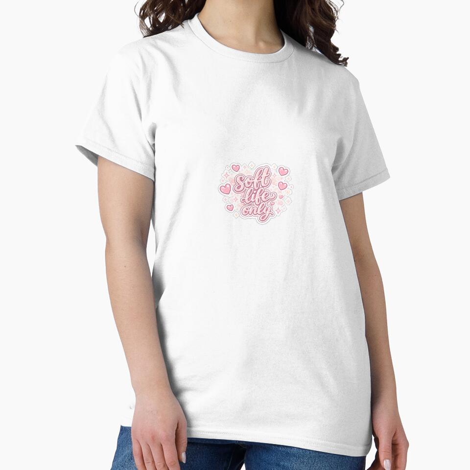 Soft Life Only Pink Quote Sticker by Chinnibujji