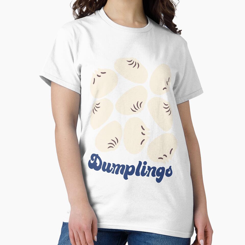 Cute Dumplings Pattern on Pink Background by kapotka