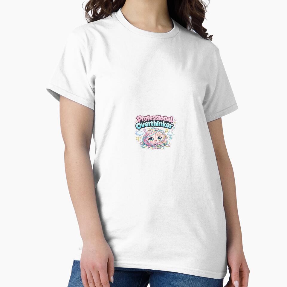 Professional Overthinker – Cute Brain Sticker by blossomfun
