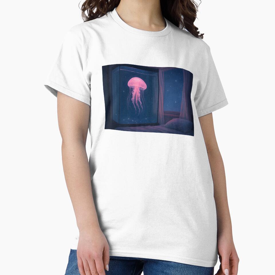 Glowing Jellyfish Aquarium by Moonlight by SassyArtistry