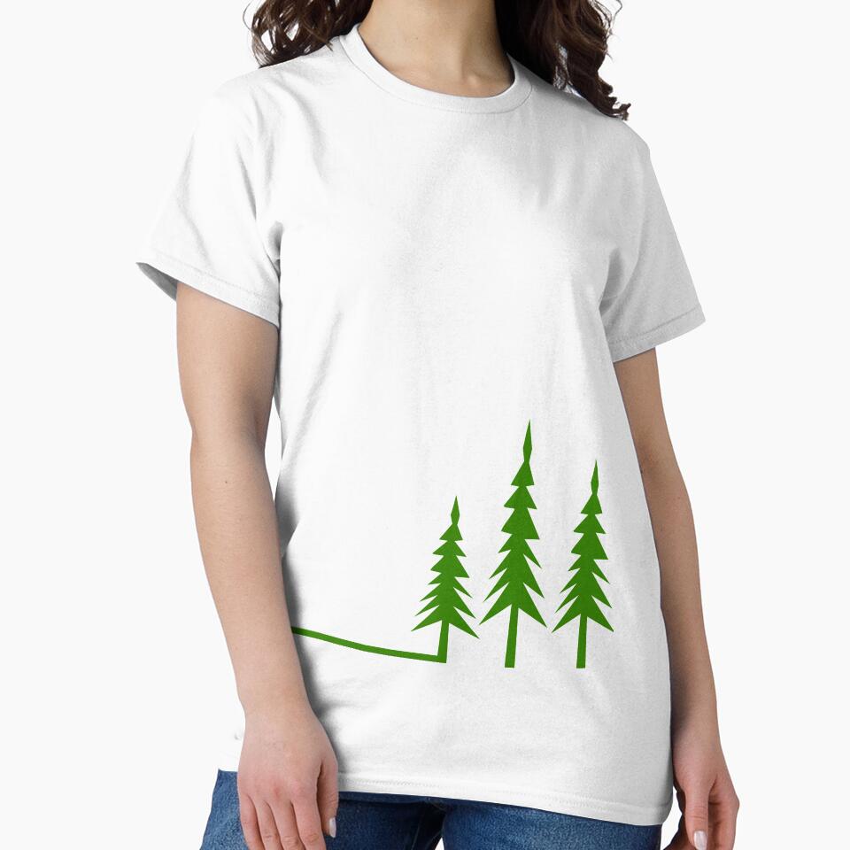 Minimalist Tree Forest - Simple abstract green design by Deegital18