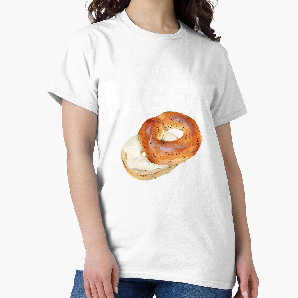 Funny Bagel Lover Gifts - Powered By Bagels Gift by wilbert-aguirre