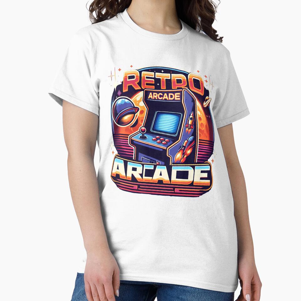 Retro Arcade Machine with Space Theme and Rockets. by The-T-In-Retro