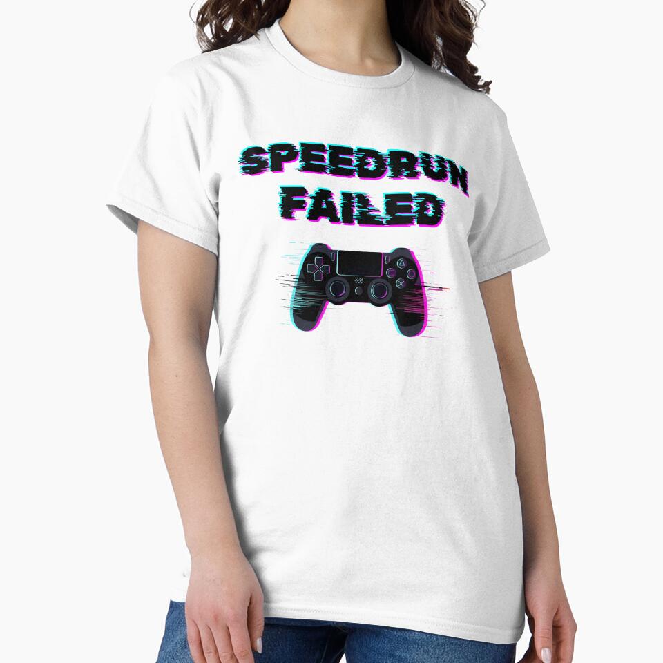 Speedrun Failed – Glitch Gamer Controller Design by PHRASEandSTYLE