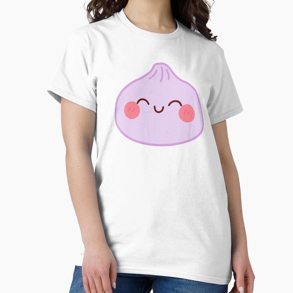 Purple squishy Dumpling – Cute Kawaii Food Character Design by EmeraldeaArt