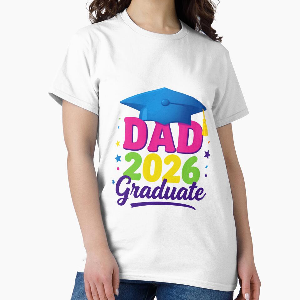 Dad 2026 Graduate Father Graduation Class Of 2026 by JonesFlora2025