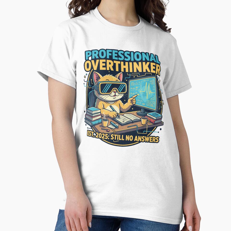 Profesional Overthinker by The Retro Tee
