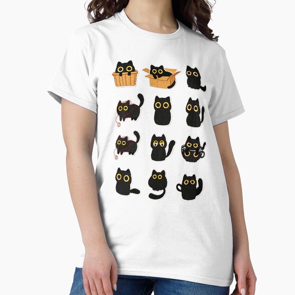 cat loaf cute kitten of types, cat lover funny t-shits by HomeFarShop