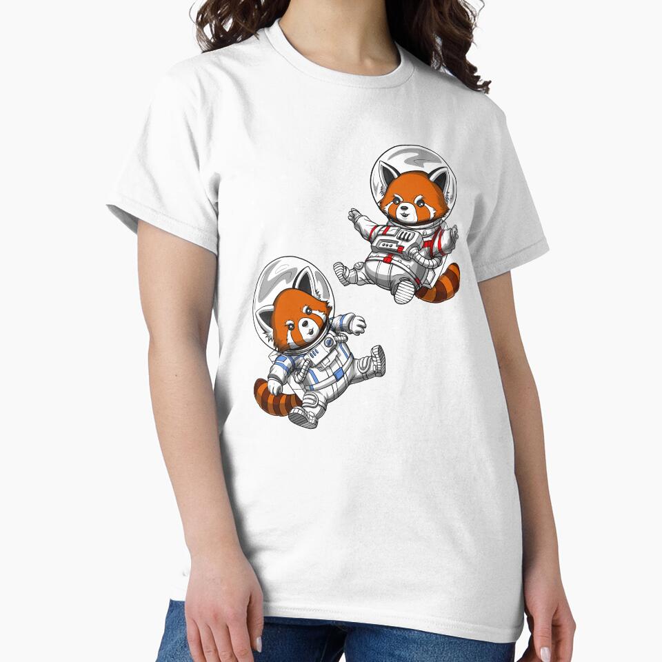 Red Panda Bear Astronauts by underheaven