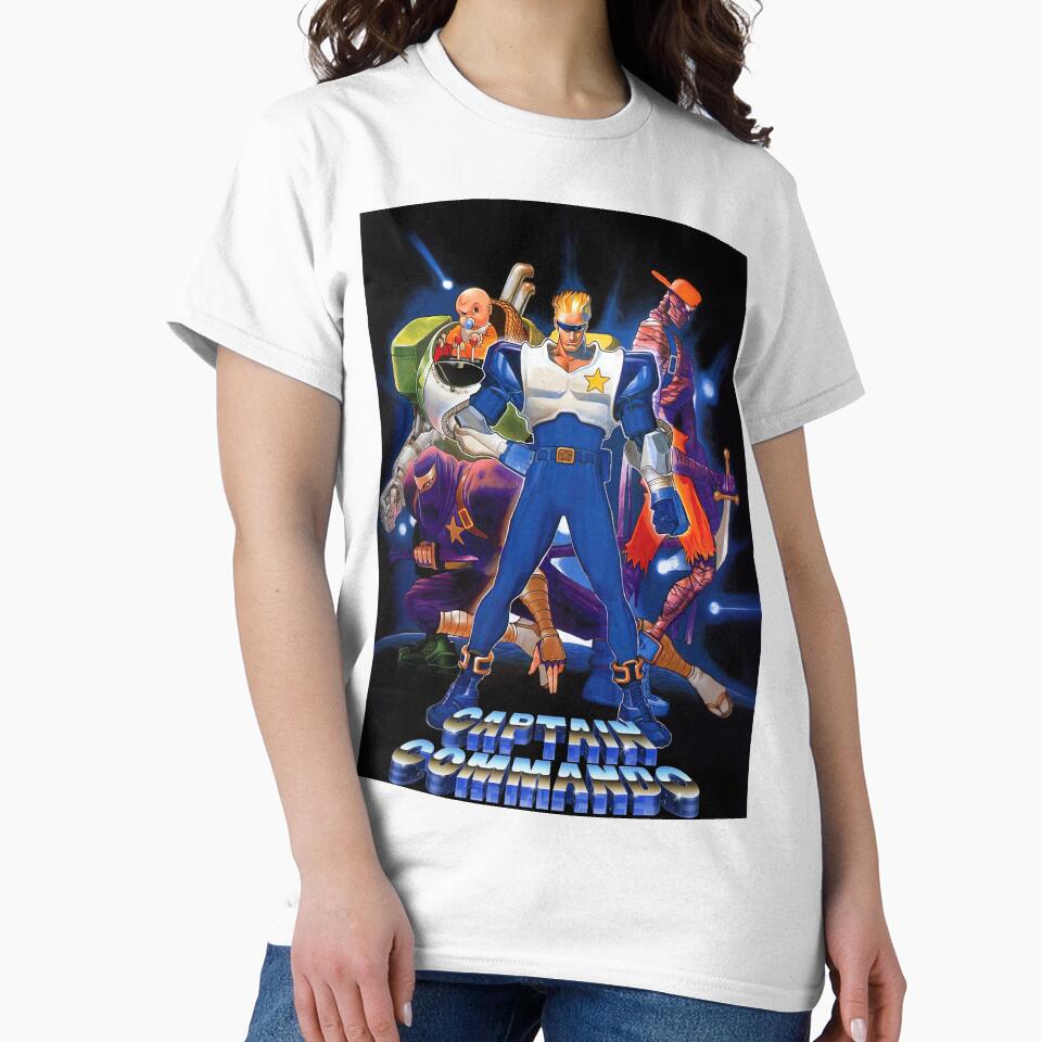 Captain Commando Retro Arcade Hero Design by Retr0Tshirts