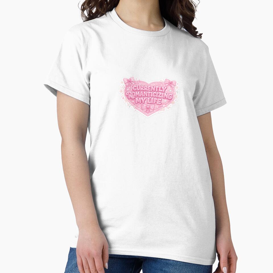 Currently Romanticizing My Life Sticker by PeachMuseStudio