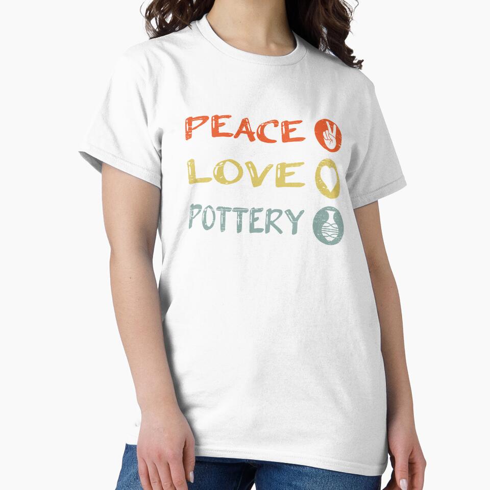 Pottery Ceramic Peace Love Pottery by shirti
