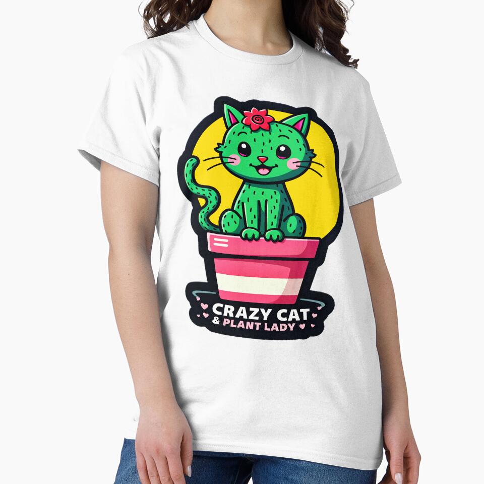 Crazy Cat & Plant Lady by AlphaTeez