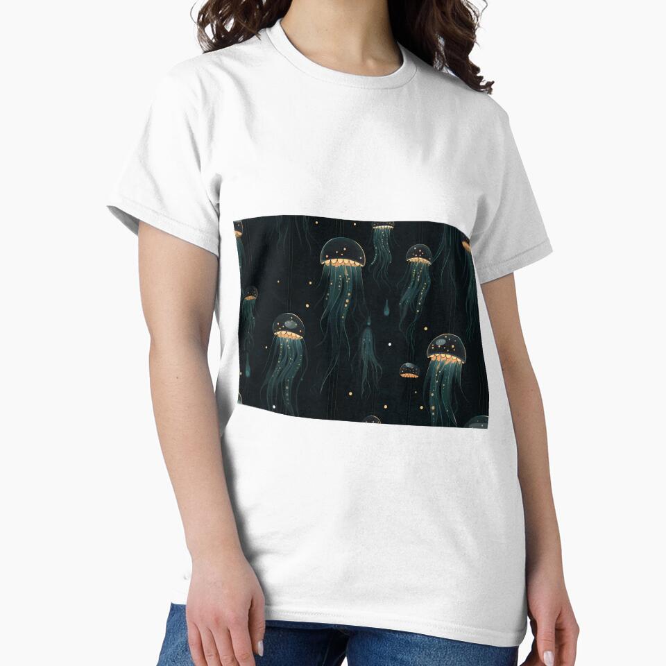 Dark Jellyfish Pattern by christiangates