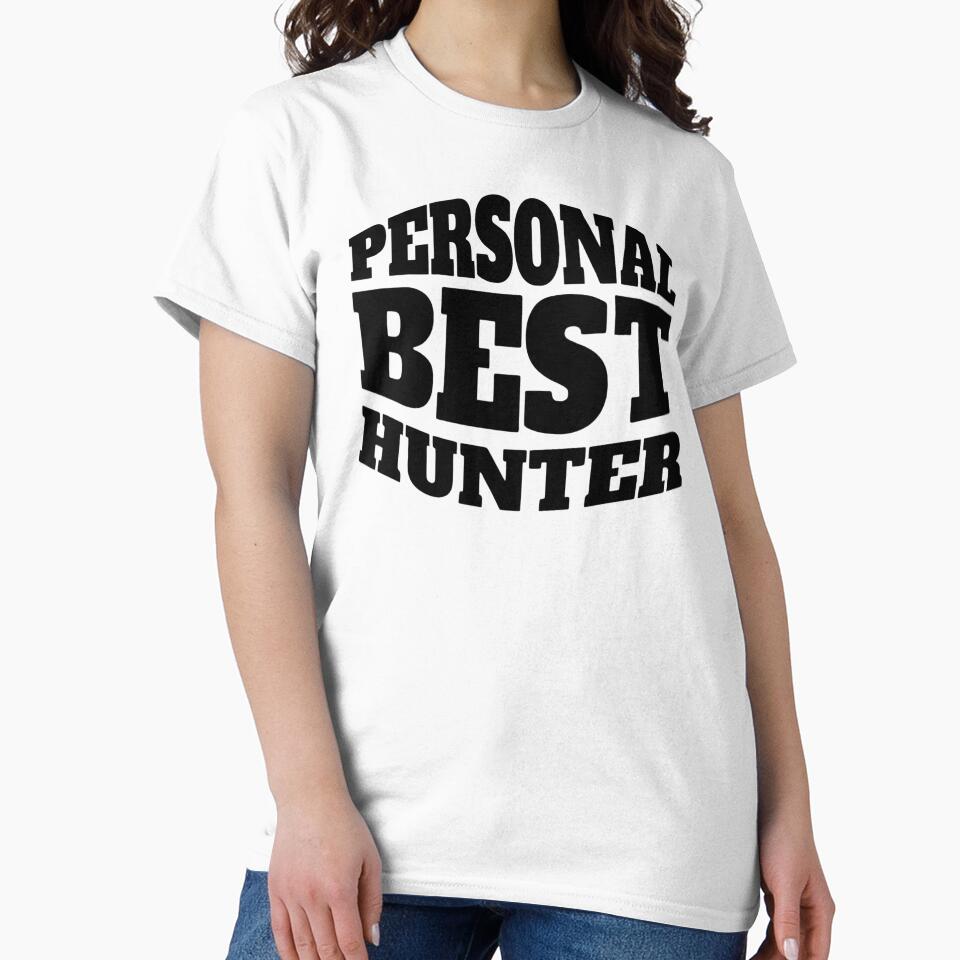 Personal Best Hunter – Bold Competitive Gamer Typography Design by PHRASEandSTYLE