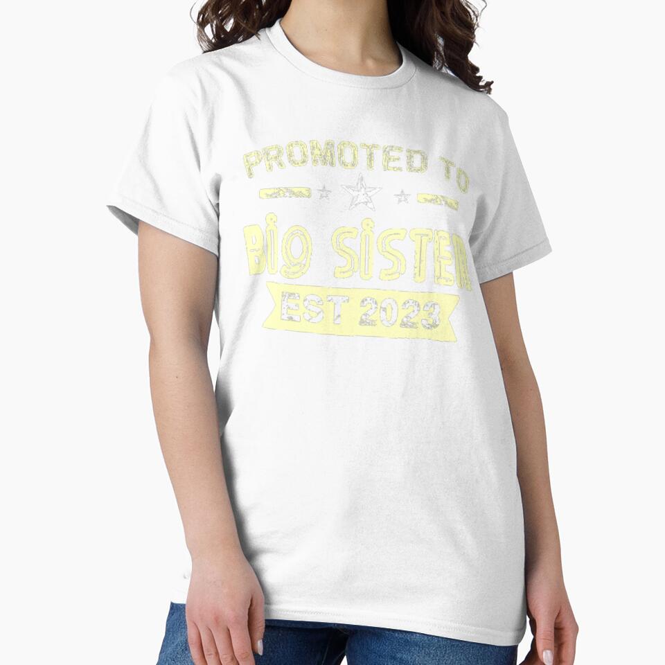 Funny Promoted To Big Sister Est. 2023 Cute Big Sister 2023 by AYACHI90