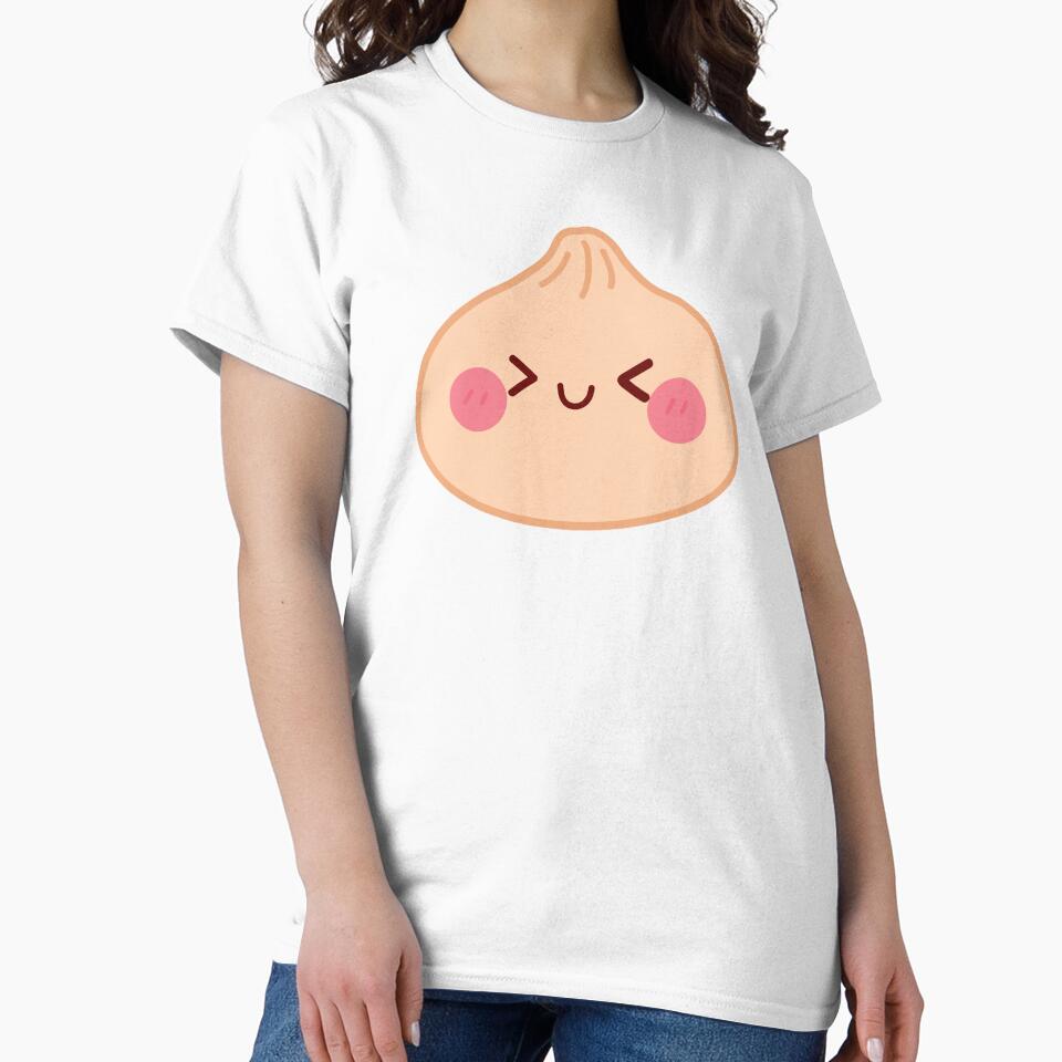 Orange yellow squishy Dumpling – Cute Kawaii Food Character Design by EmeraldeaArt