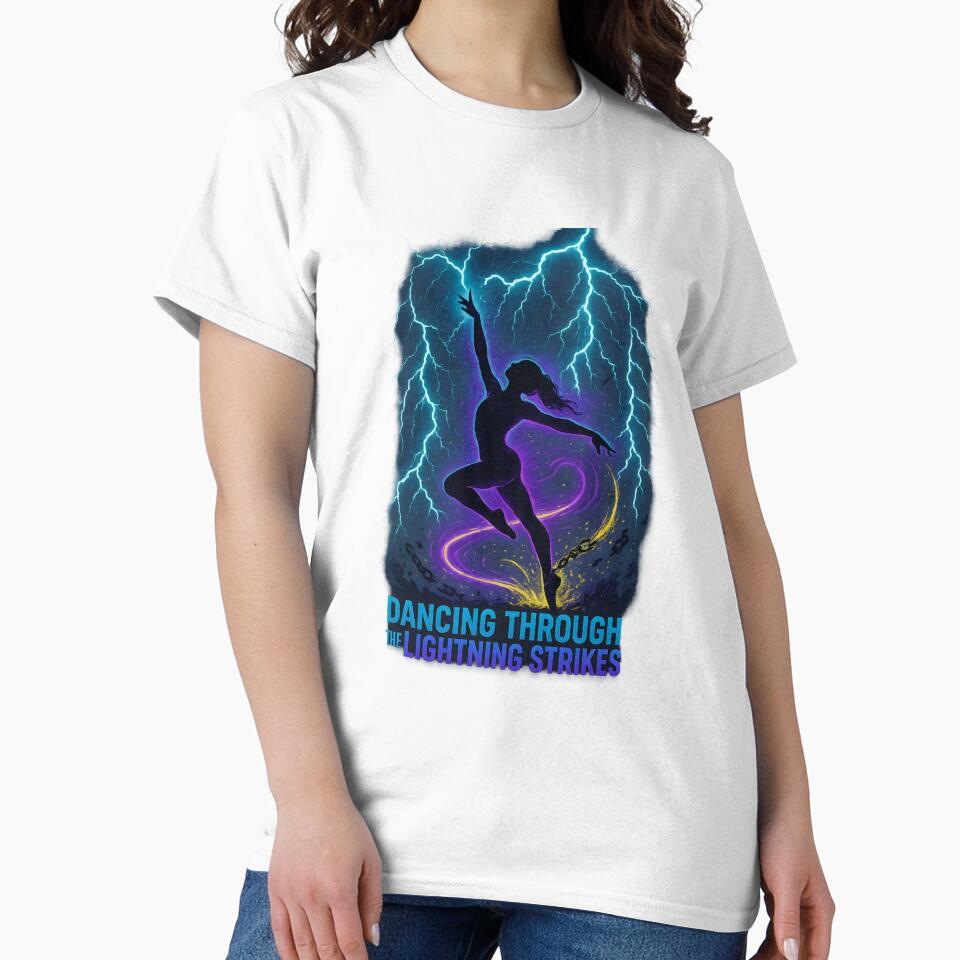 Dancing Through the Lightning Strikes – Fearless Storm Energy Art by W963x