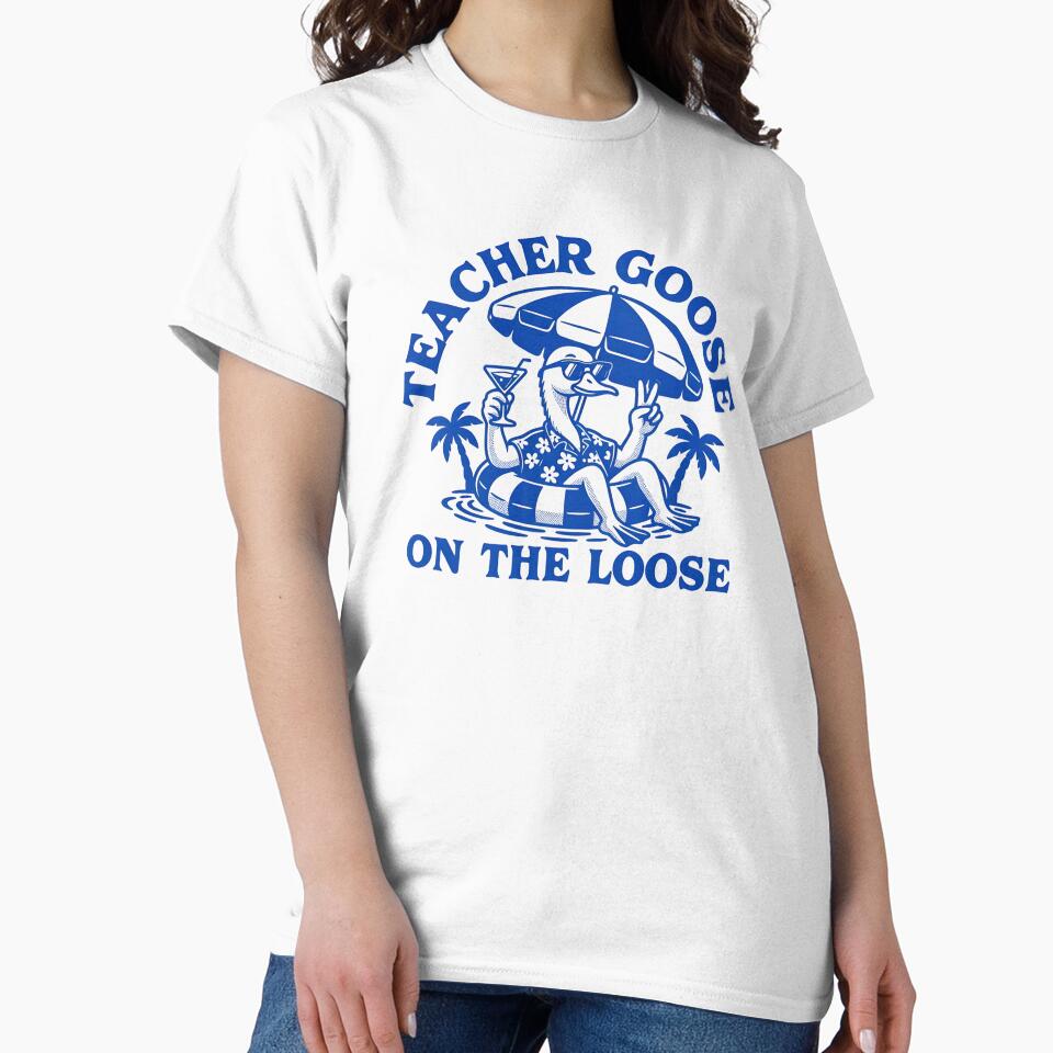Teacher Goose On The Loose Funny Summer Vacation by Auchi_Verse