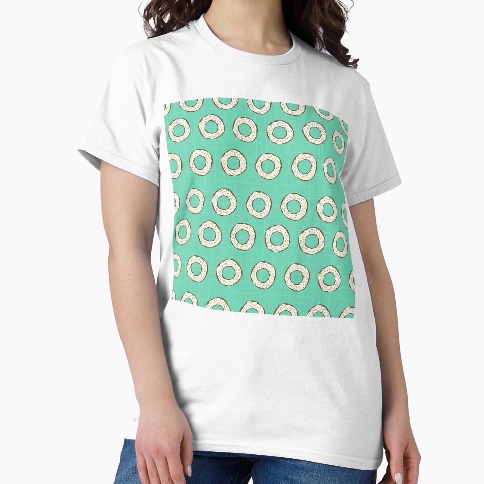 Bagel Pattern Design for Tote Bags by FestivityFinds