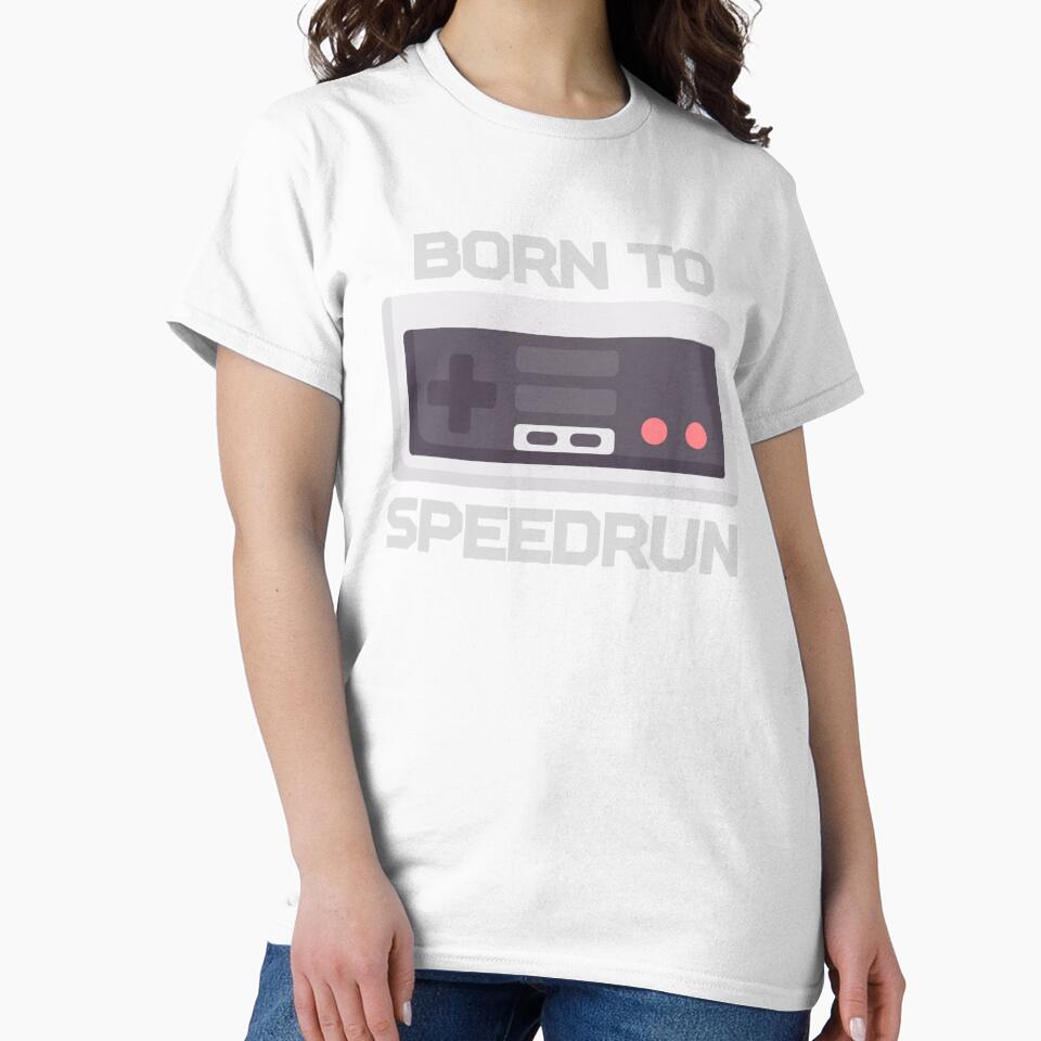Born To Speedrun Retro NES Controller Design by PHRASEandSTYLE