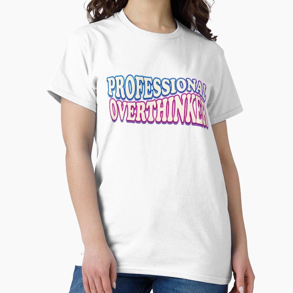Funny Professional Overthinker - Groovy 70s Quote Art by Love Pantone