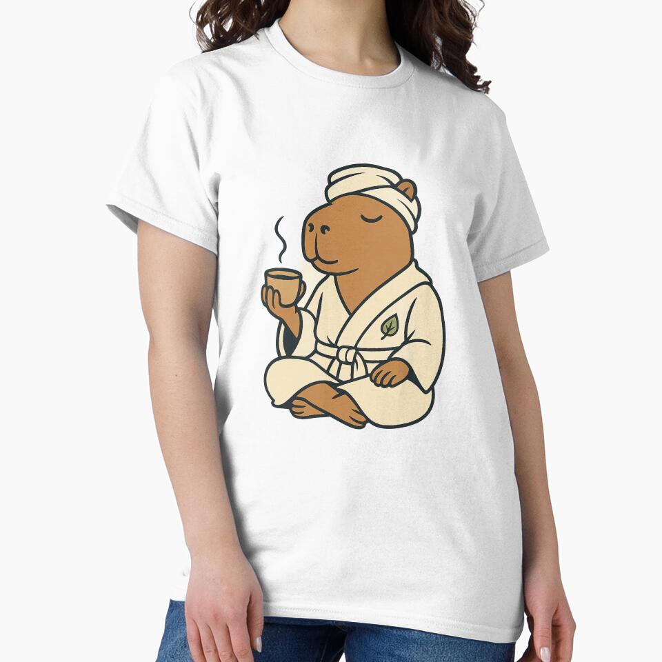 Capybara Monk – Retro RPG Animal Class by TenkaTees