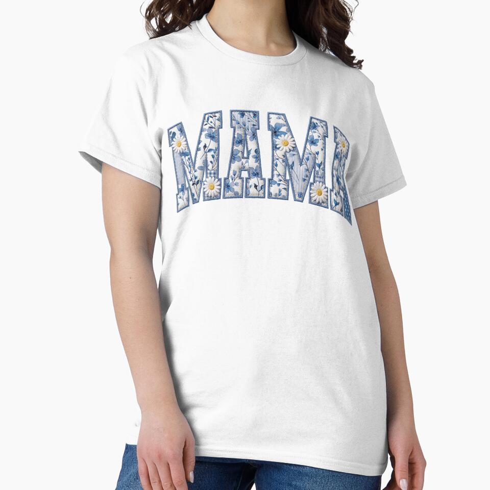 Floral Mama Shirt Vintage Wildflower Mama Tee Retro Mama Gift Mothers Day Shirt Boho Mom T Shirt by LessIsLoud