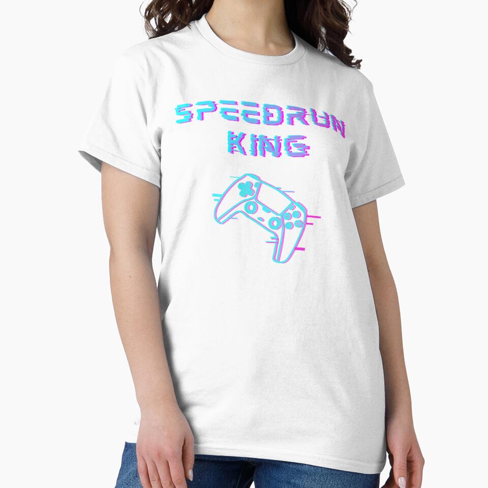 Speedrun King Neon Glitch Controller Design – Cyber Gamer Aesthetic by PHRASEandSTYLE