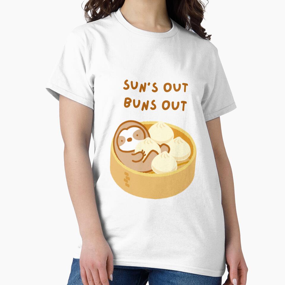 Sun Is Out Buns Out Steamed Bun Sloth by theslothinme
