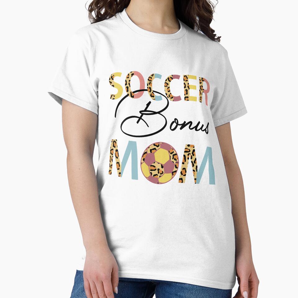 Soccer Bonus Mom Soccer Mom Leopard Mothers Day by cadieuxart