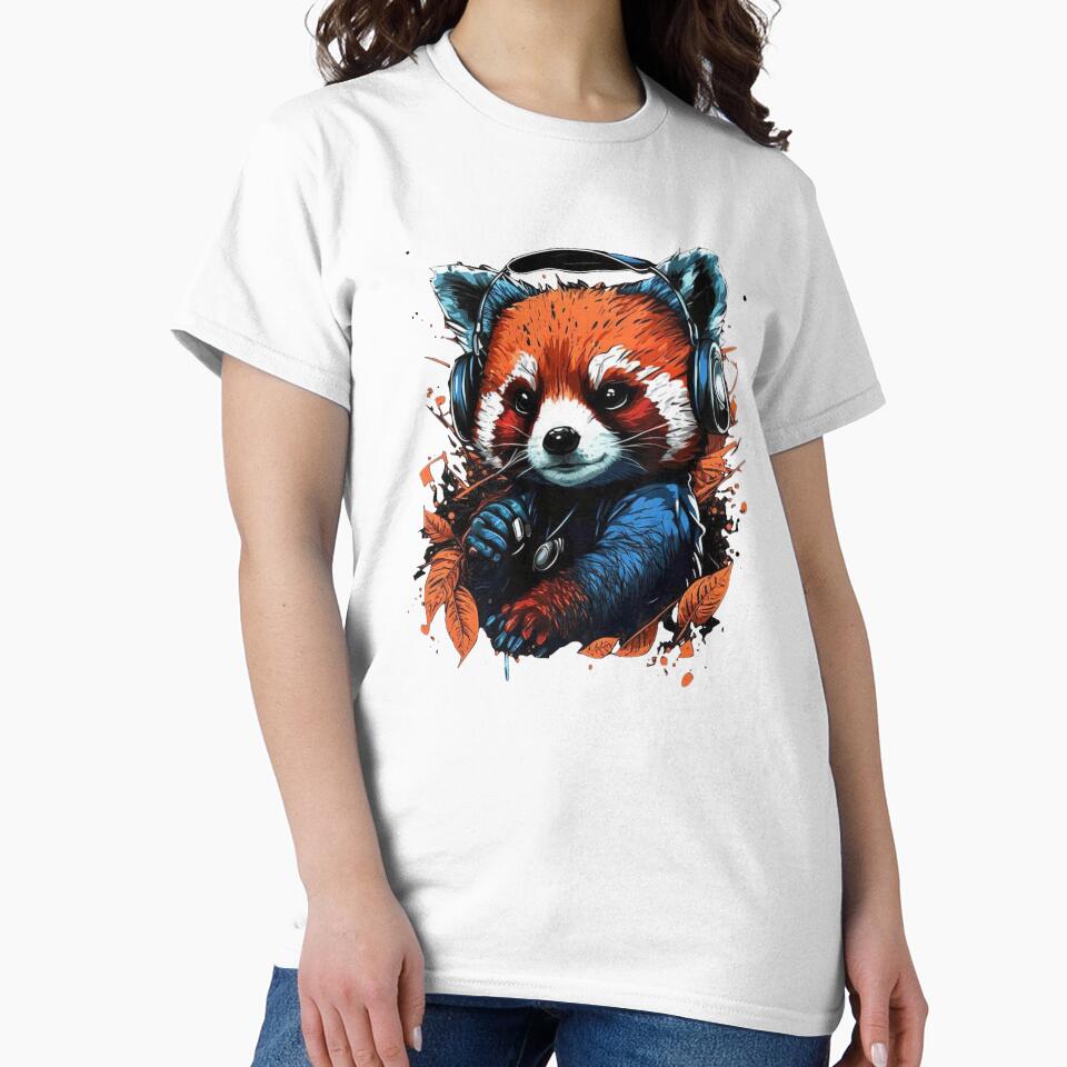 Red Panda Bear music lover, music and cuddles by pasdem