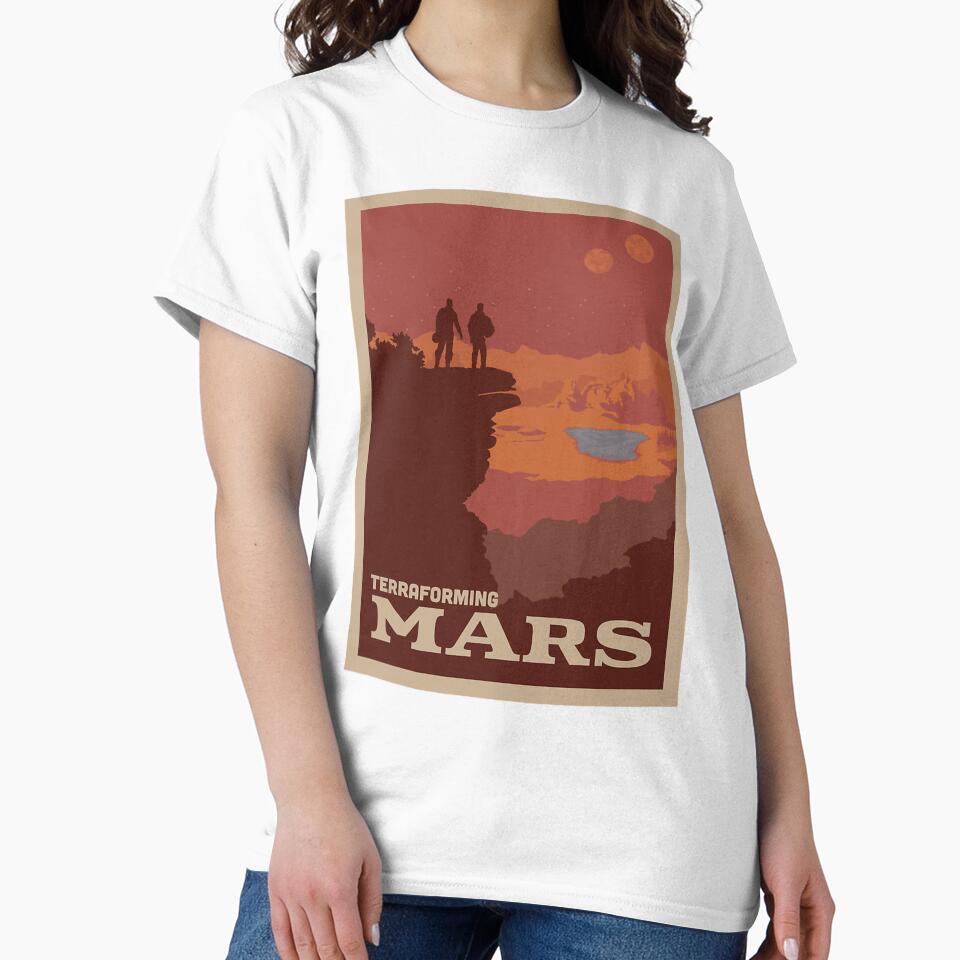 Terraforming Mars Board Game - Minimalist Travel Poster Style - Gaming Art - Board Games by thymowalravens