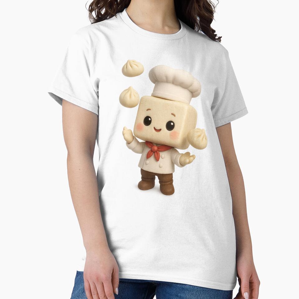 Cute Tofu Chef Juggling Dumplings | Kawaii Fun Food Art by Moons Studio
