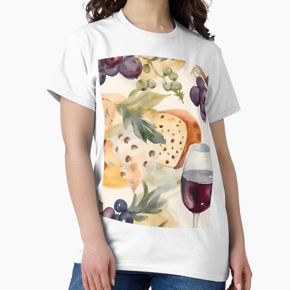 Wine and Cheese Water Color 6 by FantasyRealmOP