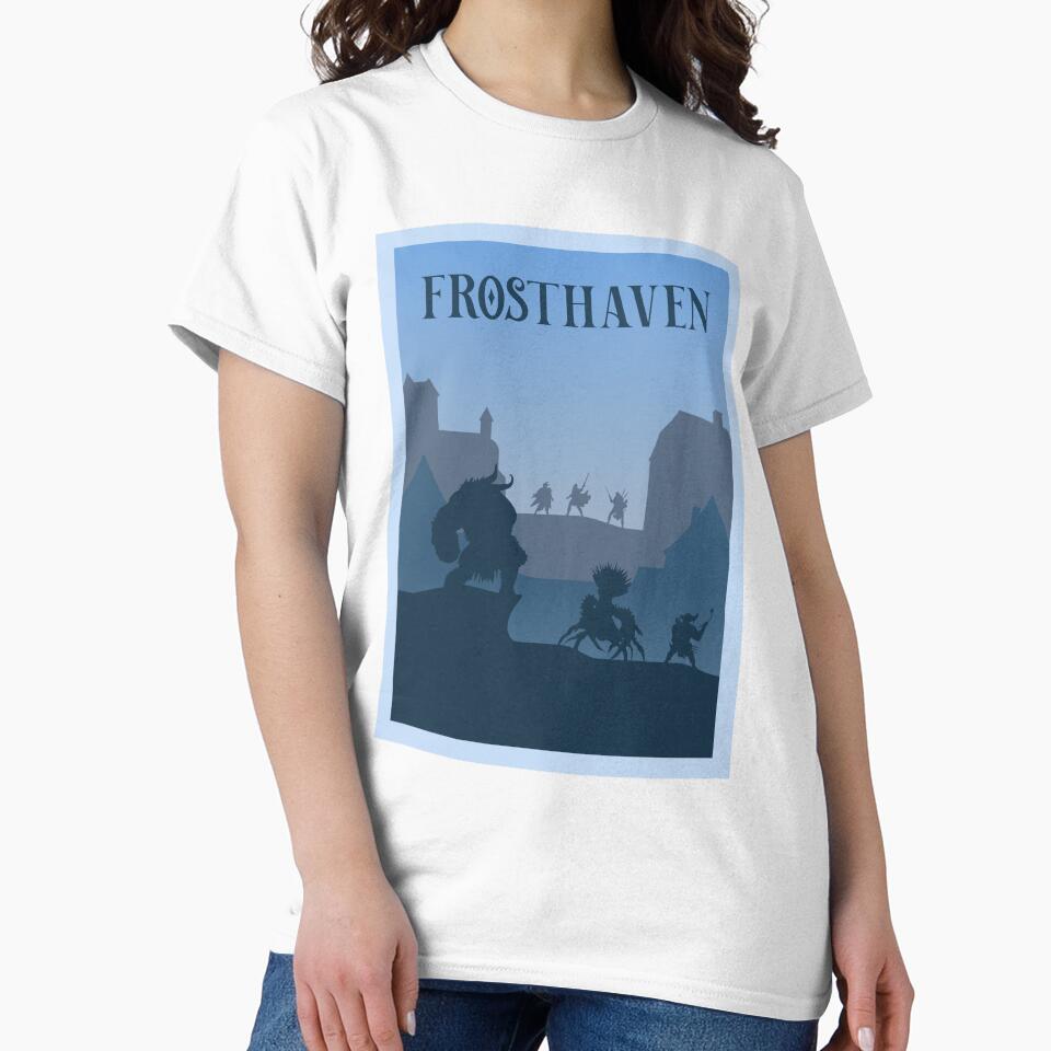 Frosthaven - Board Games - Minimalist Travel Poster Style - Board Game Art by MeepleDesign