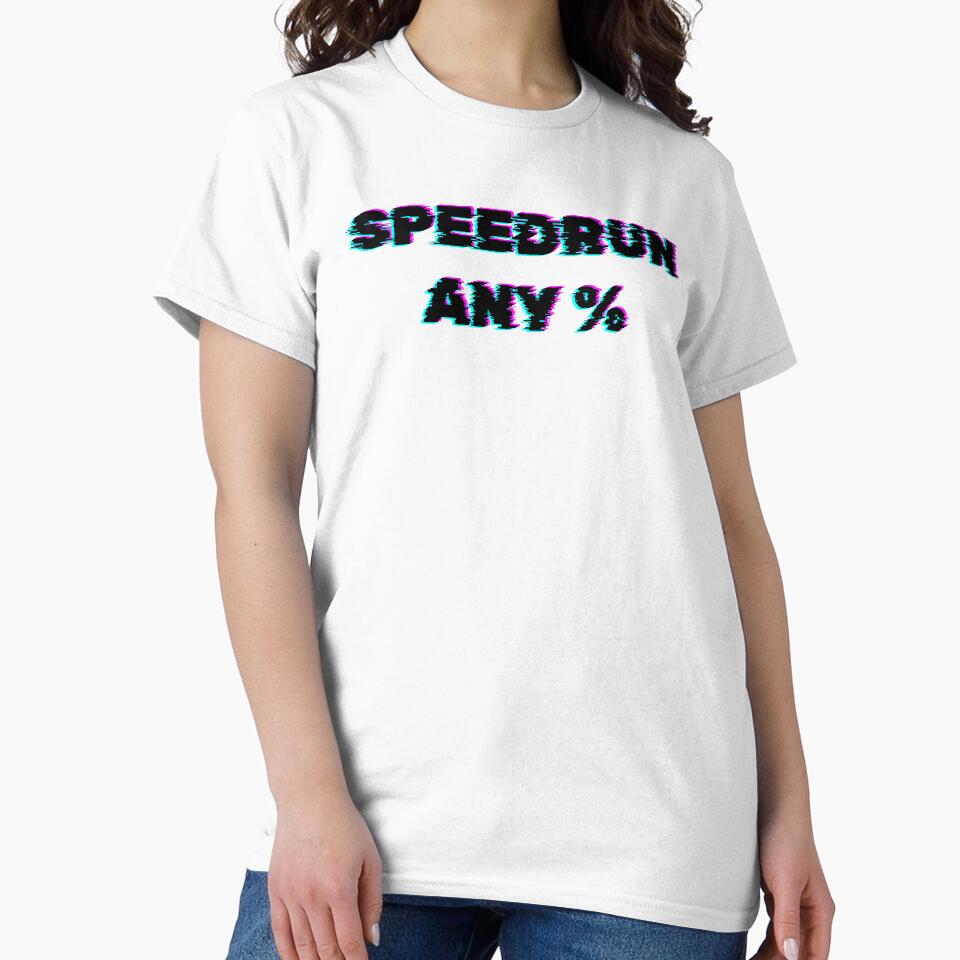 Speedrun Any % – Glitch Effect Gaming Text by PHRASEandSTYLE
