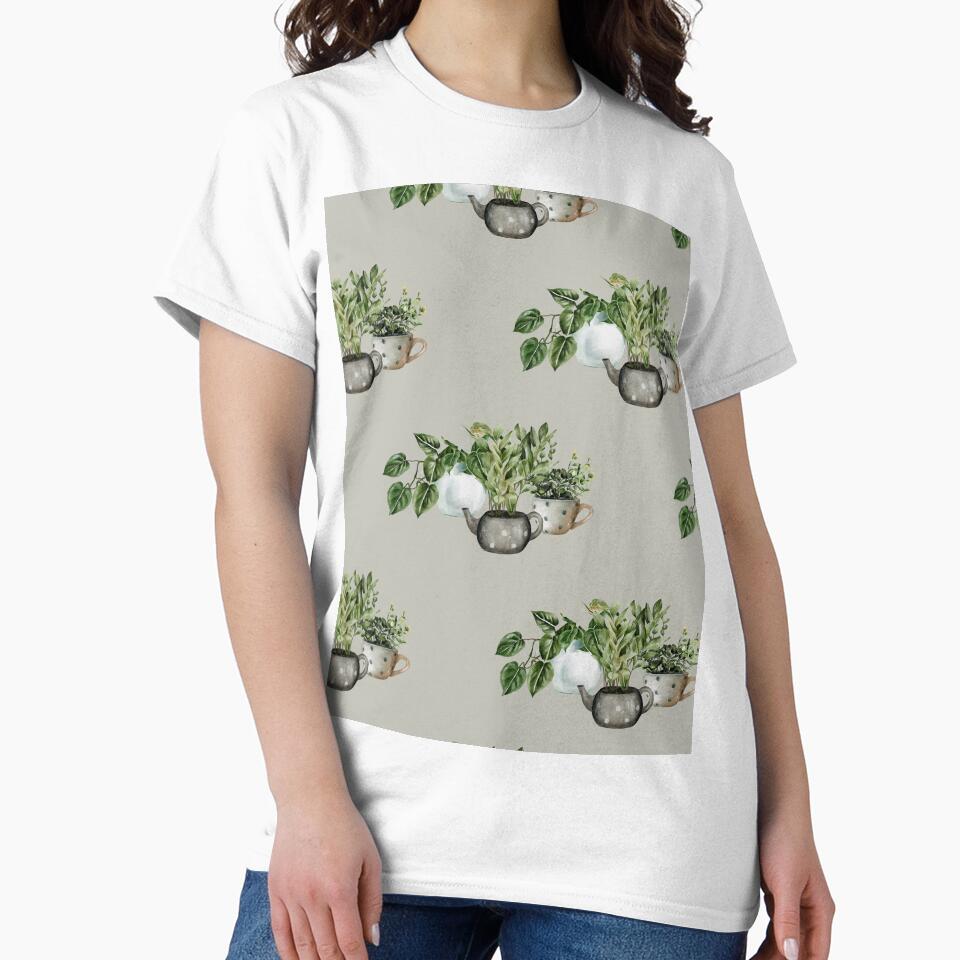 ZZ Plant Vine Plant  Houseplant Lover Nature Pattern by travellb