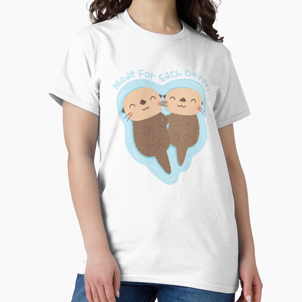 Cute Sea Otters Holding Hands, Made For Each Otter by rustydoodle