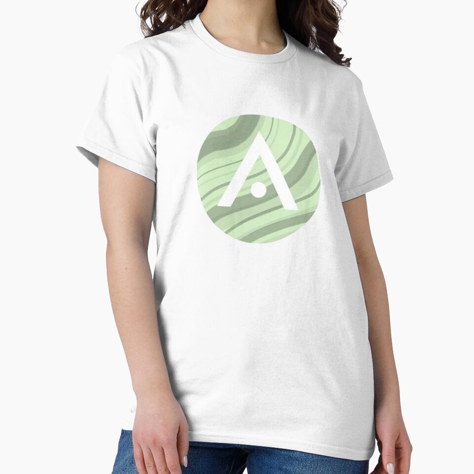 Sage Green Stripes Aveda Logo by Dalaura