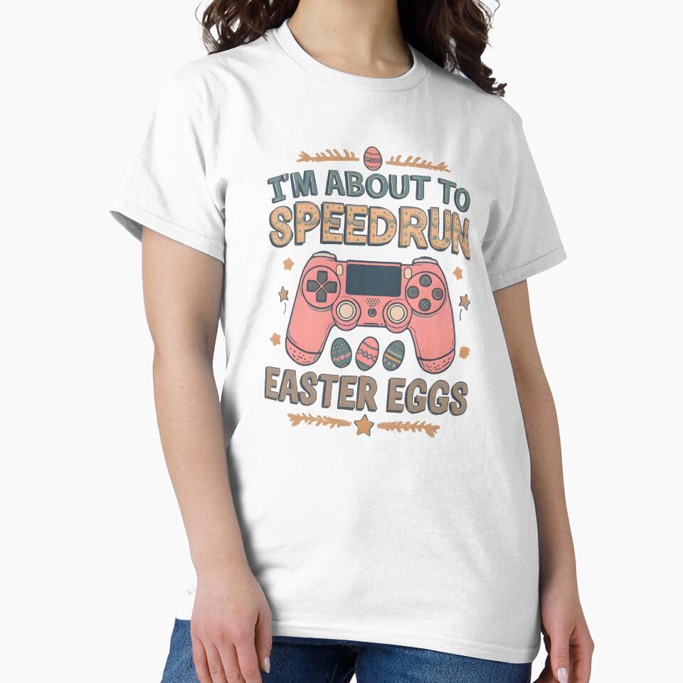 I’m About to Speedrun Easter Eggs – Vintage Aesthetic Gamer Design by PHRASEandSTYLE
